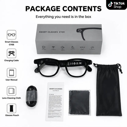 JEYUIN Smart Glasses with Photochromic Lenses, Bluetooth Audio, Hands-Free Photo-Video Capture, Language Translation, Voice Assistant, Wifi, Iphone-Android Compatibility, Vlogging Equipment for Lifestyle, Cool Gifts for Guys & Gifts for Him Sohochic