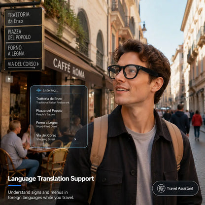JEYUIN Smart Glasses with Photochromic Lenses, Bluetooth Audio, Hands-Free Photo-Video Capture, Language Translation, Voice Assistant, Wifi, Iphone-Android Compatibility, Vlogging Equipment for Lifestyle, Cool Gifts for Guys & Gifts for Him Sohochic